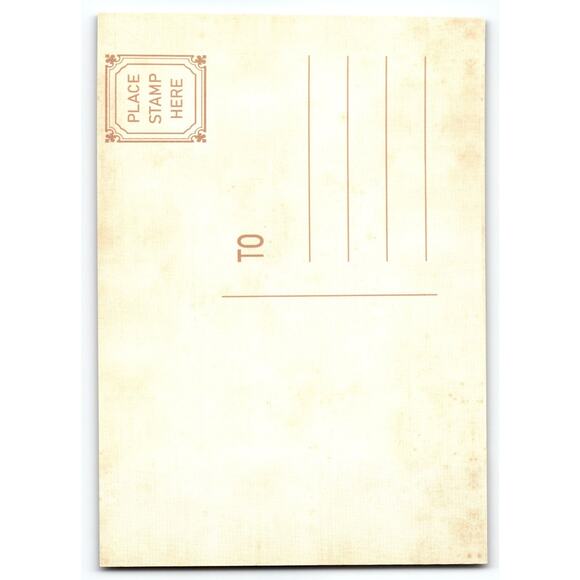 Vintage Halloween Photochrome Postcard Jack-O'-Lantern Pumpkin Art - Picture 2 of 2